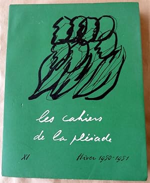 Image du vendeur pour Les Cahiers de la Pliade. Hiver 1950-1951. 11me N de cette revue littraire. mis en vente par librairie sciardet