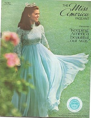 Image du vendeur pour THE MISS AMERICA PAGEANT SOUVENIR PROGRAM "Keeping America Beautiful.Our Way" 1972 mis en vente par Dorley House Books, Inc.