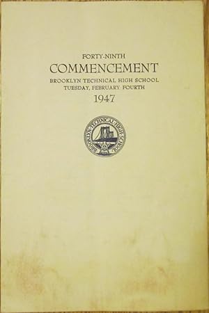 Forty-Ninth Commencement Brooklyn Technical High School