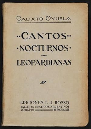 Image du vendeur pour Cantos Nocturnos ; Leopardianas mis en vente par Lirolay