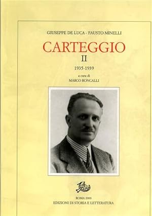Immagine del venditore per Carteggio. Vol.II:1935-1939. venduto da FIRENZELIBRI SRL