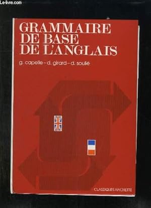 Seller image for GRAMMAIRE DE BASE DE L ANGLAIS. RESERVE AUX ENSEIGNANTS. for sale by Le-Livre