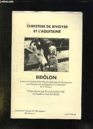 Seller image for CHRISTINE DE RIVOYRE ET L AQUITAINE. JUIN 1996. for sale by Le-Livre