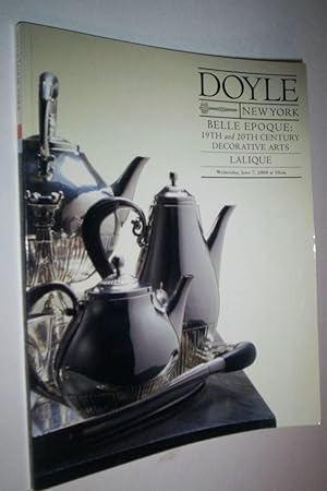 Doyle New York Belle Epoque 19th in 20th-century decorative arts Lalique Wednesday, June 7 2000.