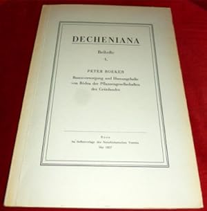 Decheniana, Beihefte 4. - Basenversorgung und Humusgehalte von Böden der Pflanzengesellschaften d...