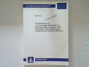 Bild des Verkufers fr Die Besteuerung von Kapitalgesellschaften im internationalen Vergleich unter besonderer Bercksichtigung auslndischer Direktinvestitionen: ein Steuerbelastungsvergleich ausgewhlter EU-Mitgliedsstaaten - Europische Hochschulschriften: Reihe 5, Volks- und Betriebswirtschaft Band 2141 zum Verkauf von books4less (Versandantiquariat Petra Gros GmbH & Co. KG)