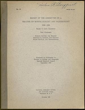 Bild des Verkufers fr Report of the Committee on a Treatise on Marine Ecology and Paleoecology, 1949-1950, November, 1950, No. 10 zum Verkauf von Between the Covers-Rare Books, Inc. ABAA