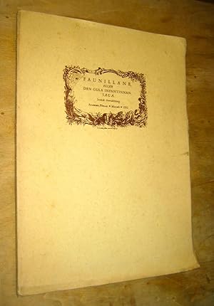 Imagen del vendedor de Faunillane, eller Den gula infantinnan saga. Volume II. a la venta por Les Livres du Pont-Neuf