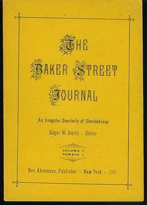 Seller image for The Baker Street Journal: An Irregular Quarterly of Sherlockiana Volume 2 Number 1 for sale by Gumshoe Books