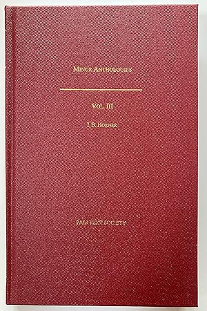 The Minor Anthologies of the Pali Canon Volume 3 ; Buddhavamsa (Chronicle of Buddhas) and Cariyap...