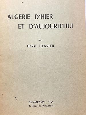 Bild des Verkufers fr ALGERIE D'HIER ET D'AUJOURD'HUI zum Verkauf von LIBRAIRIE GIL-ARTGIL SARL