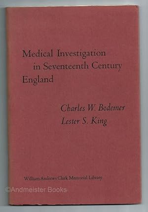 Seller image for Medical Investigation in Seventeenth Century England for sale by Andmeister Books