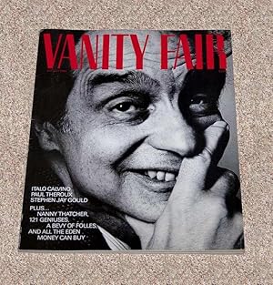 Image du vendeur pour VANITY FAIR MAGAZINE ISSUE: ITALO CALVINO COVER APPEARANCE - Scarce Fine Copy of The Landmark Magazine Issue mis en vente par ModernRare