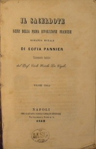 Il sacerdote : scene dalla prima rivoluzione francese : romanzo morale