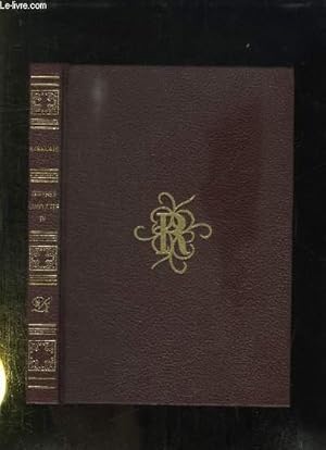 Seller image for OEUVRES COMPLETES DE MAITRE FRANCOIS RABELAIS TOME IV: LE QUART LIVRE. for sale by Le-Livre