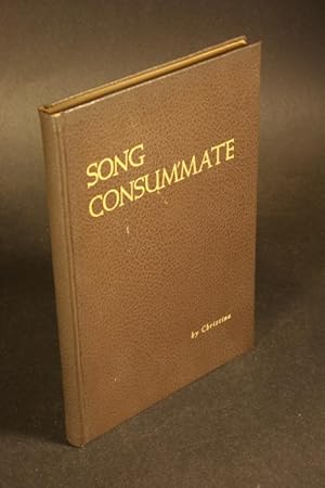 Bild des Verkufers fr Song Consum'mate. zum Verkauf von Steven Wolfe Books