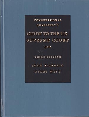 Imagen del vendedor de Congressional Quarterly's Guide To The Us Supreme Court a la venta por Jonathan Grobe Books