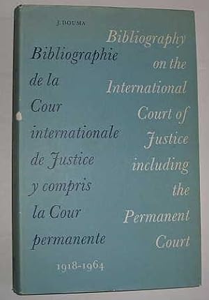 Bild des Verkufers fr Bibliography on the International Court of Justice Including the Permanent Court 1918-1964 zum Verkauf von Glenbower Books