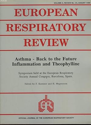 Seller image for EUROEPAN RESPIRATORY REVIEW - VOLUME 6 - N34 - ASTHMA - BACK TO THE FUTURE INFLAMMATION AND THEOPHYLLINE for sale by Le-Livre