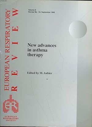 Bild des Verkufers fr EURPOEAN RESPIRATORY REVIEW - VOLUME 8 - N59 - NEW ADVANCES IN ASTHMA THERAPY zum Verkauf von Le-Livre