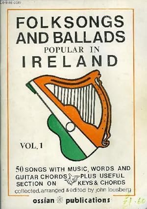 Seller image for FOLKSONGS AND BALLADS POPULAR IN IRELAND VOL. 1 for sale by Le-Livre