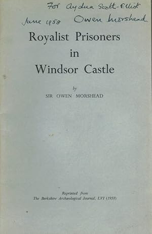 Seller image for Royalist Prisoners in Windsor Castle - Signed for sale by Books on the Boulevard