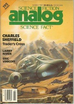 Image du vendeur pour ANALOG Science Fiction/ Science Fact: March, Mar. 1987 ("The Smoke Ring") mis en vente par Books from the Crypt