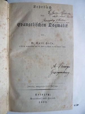 Bild des Verkufers fr Lehrbuch der Evangelischen Dogmatik. zum Verkauf von Ostritzer Antiquariat