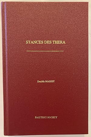Stances des Thera (Theragatha) [Pali Text Society translation series, no. 55.]