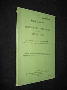 Bild des Verkufers fr Anthropometric investigation in the British Isles. Report of the committee zum Verkauf von Abraxas-libris