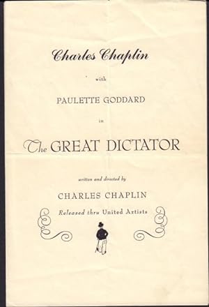 Charles Chaplin with Paulette Goddard in The Great Dictator. Written and Directed by Charles Chap...