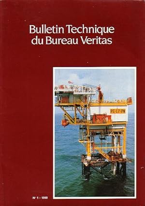 Imagen del vendedor de BULLETIN TECHNIQUE DU BUREAU VERITAS, No. 1 - 1990 - English Edition a la venta por Jean-Louis Boglio Maritime Books