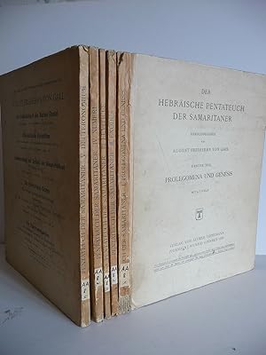 Imagen del vendedor de Der hebrische Pentateuch der Samaritaner. a la venta por Librairie Le Trait d'Union sarl.