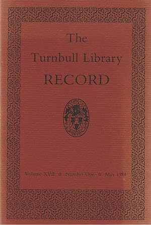 The Turnbull Library Record. Volume 17 Number 1. May 1984.