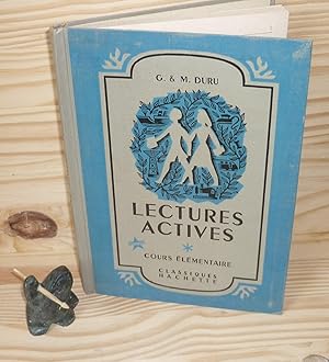 Imagen del vendedor de Lectures actives, cours lmentaire, Paris, Classiques Hachette, 1952. a la venta por Mesnard - Comptoir du Livre Ancien