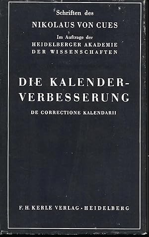 Imagen del vendedor de Die kalender-verbesserung ( Amlioration du Calendrier ) a la venta por LES TEMPS MODERNES