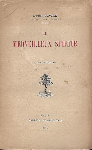 Bild des Verkufers fr Le merveilleux spirite zum Verkauf von LES TEMPS MODERNES