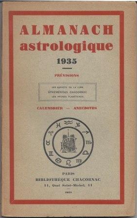 Seller image for Almanach astrologique 1935 - troisime anne for sale by LES TEMPS MODERNES