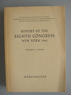 Image du vendeur pour Report of The Eigth Congress New York 1961 (2 Volumes) Vol.1 - Papers, Vol.2 - Reports mis en vente par The Cornish Bookworm