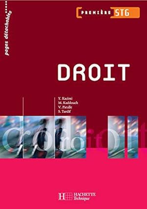 Seller image for Droit 1re STG - Livre lve - Ed.2005 for sale by JLG_livres anciens et modernes