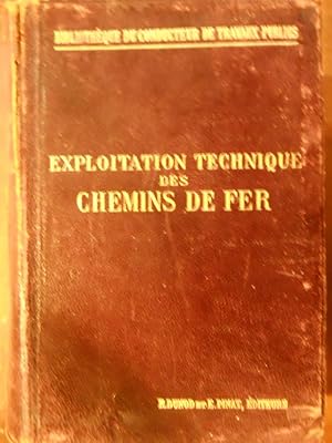 Exploitation technique des chemins de fer.