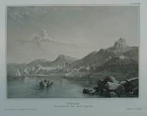 Cyprus, Hauptstadt der Insel Cypern. Stahlstich von Ch. Daumerlang. Hildburghausen, Bibliographis...