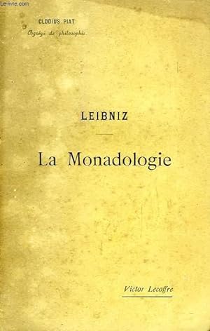 Seller image for LA MONADOLOGIE for sale by Le-Livre