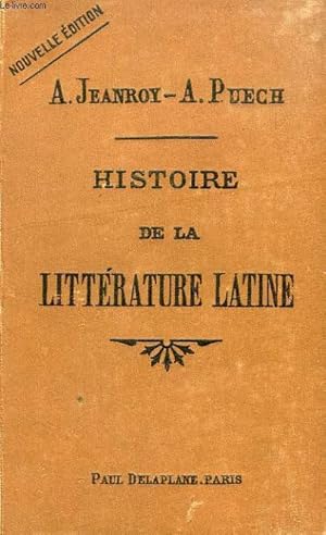 Image du vendeur pour HISTOIRE DE LA LITTERATURE LATINE mis en vente par Le-Livre