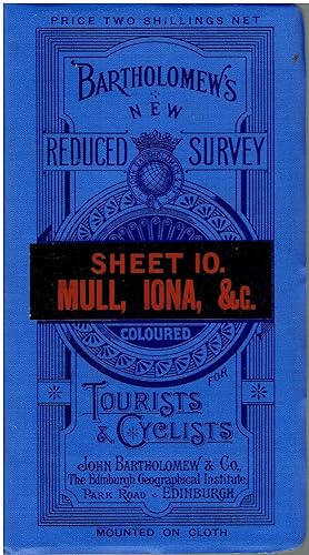 Bartholomew's New Reduced Survey for Tourists and Cyclists (Sheet 10 - Mull, Iona, & Co.)