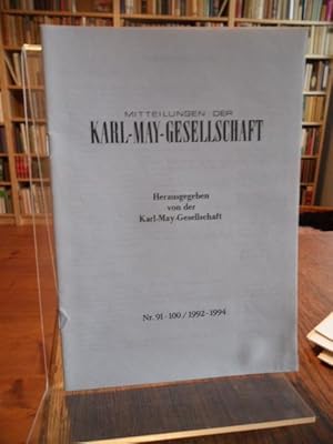 Mitteilungen der Karl-May-Gesellschaft. Herausgegeben von der Karl-May-Gesellschaft. Inhaltsverze...