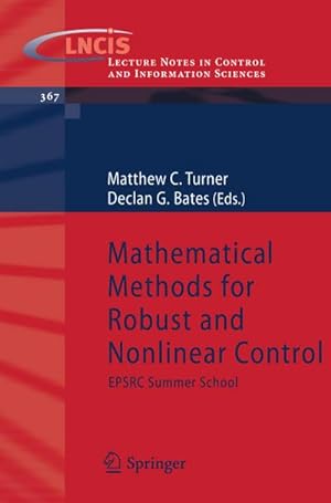 Bild des Verkufers fr Mathematical Methods for Robust and Nonlinear Control : EPSRC Summer School zum Verkauf von AHA-BUCH GmbH