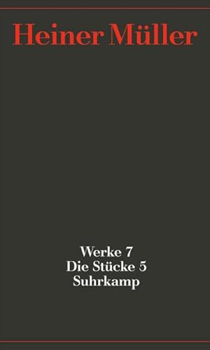Bild des Verkufers fr Werke Die Stcke. Tl.5 zum Verkauf von AHA-BUCH GmbH