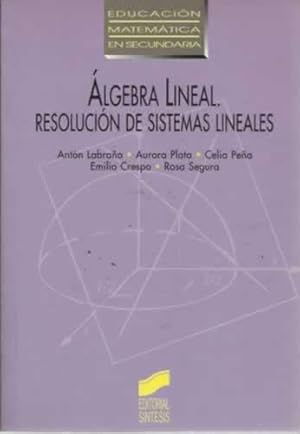 Seller image for lgebra lineal. Resolucin de sistemas lineales for sale by Librera Cajn Desastre