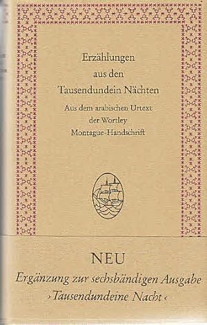 Bild des Verkufers fr Die Erzhlungen aus den Tausendundein Nchten, [Erg.-Bd]. / Zum ersten Male aus d. arab. Urtext d. Wortley Montague-Handschrift d. Oxforder Bodleian Library bertr. u. hrsg. von Felix Tauer zum Verkauf von Licus Media